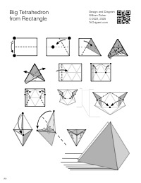 Oozeq Big Tetrahedron from One Rectangle