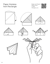 Oozeq Paper Airplane from One Rectangle