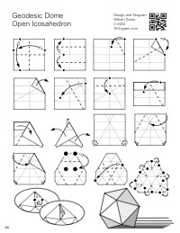 Geodesic Dome Open Icosahedron from Square