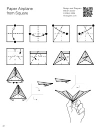 Paper Airplane from Square
